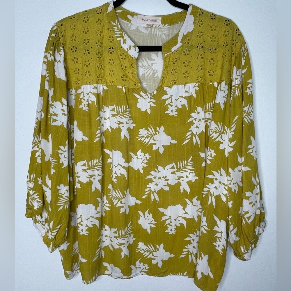 ☀️ boho floral peasant blouse☀️